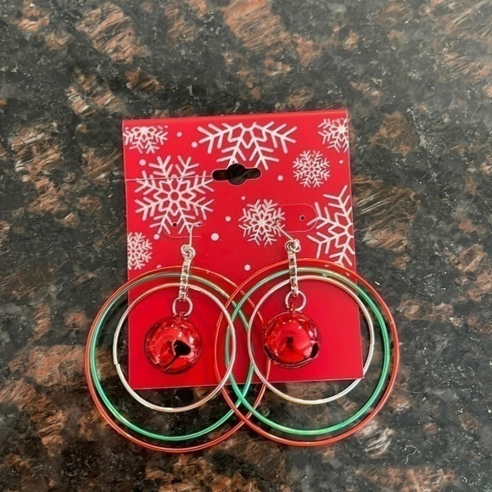 Christmas bell earrings